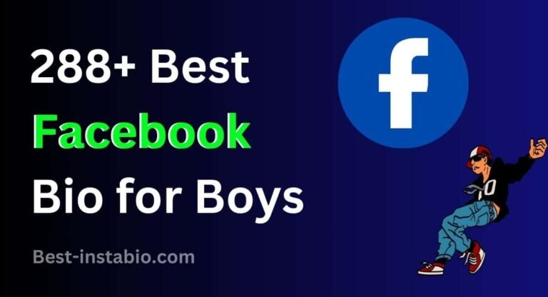 288+ Best Facebook Bio for Boys