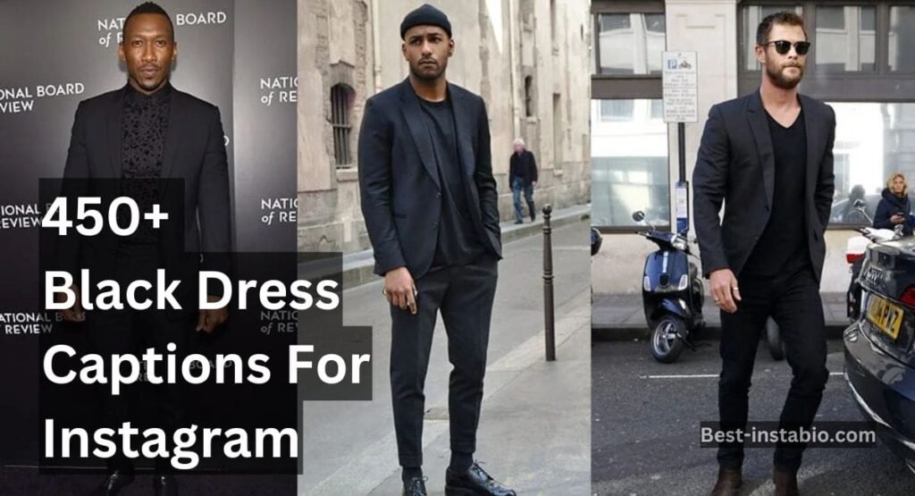 Black Dress Captions For Instagram